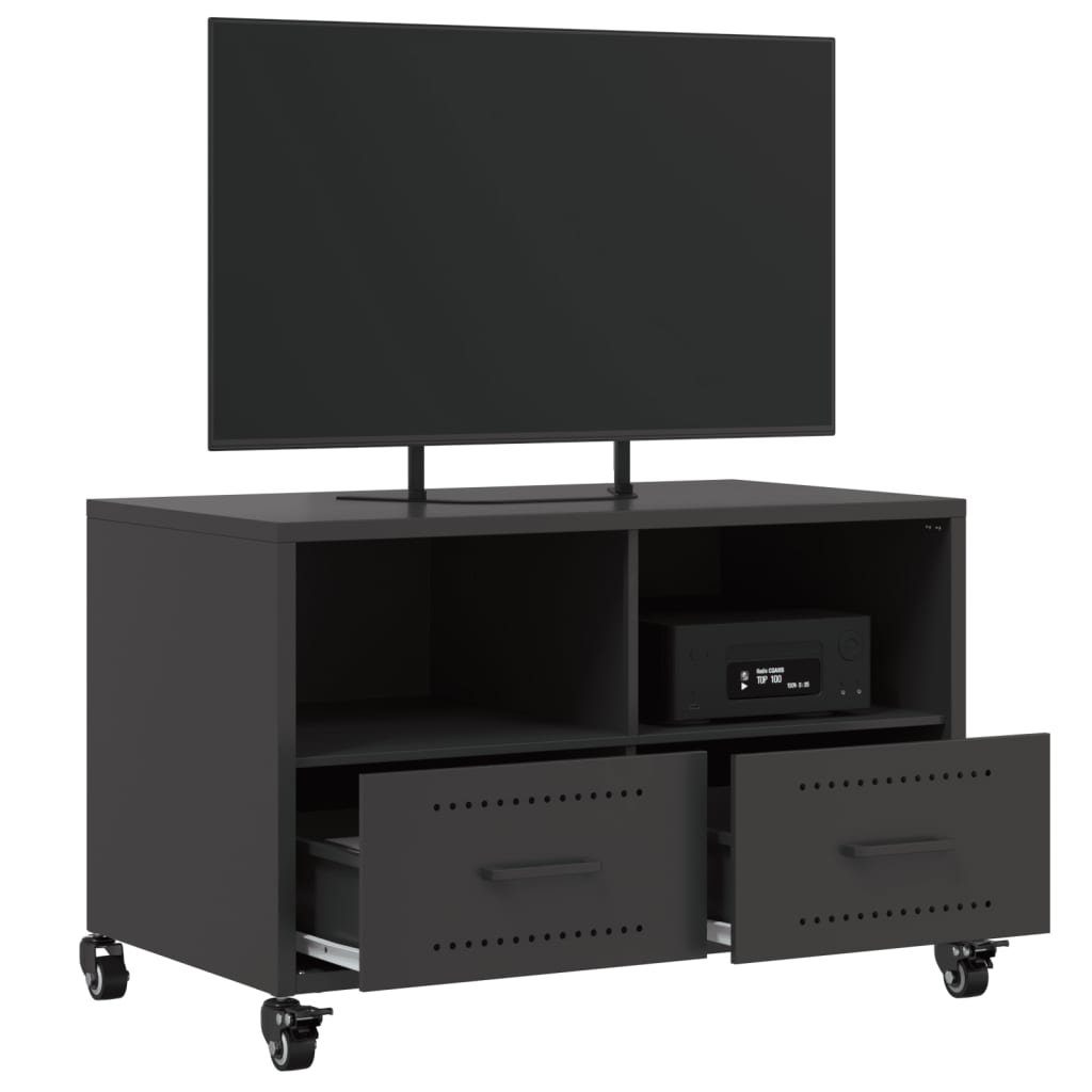 TV-Møbel DIV. TV-benk Svart 68x39x43,5 cm stål