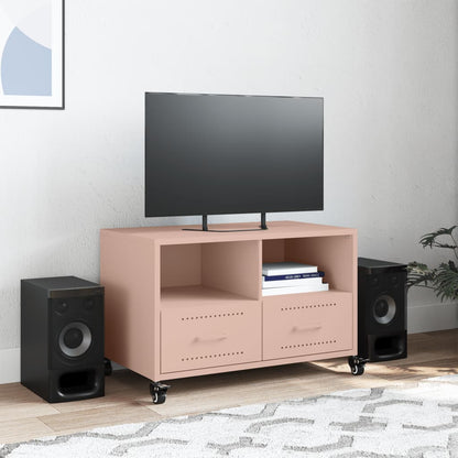 TV-Møbel DIV. TV-benk rosa 68x39x43,5 cm stål