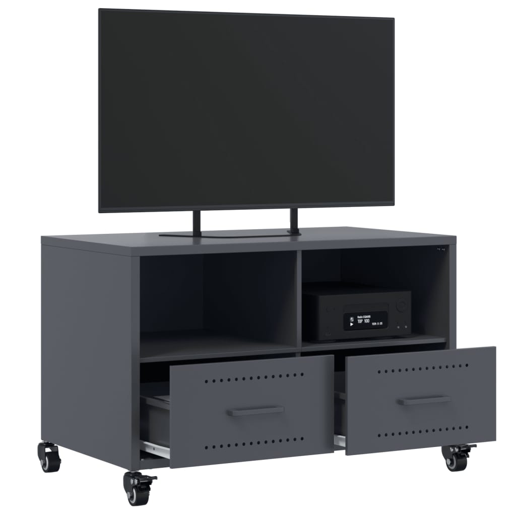 TV-Møbel DIV. TV-benk antrasitt 68x39x43,5 cm stål