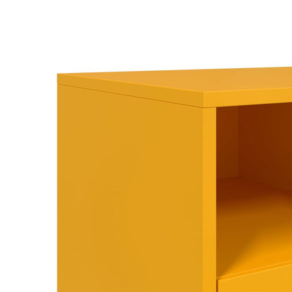 TV-Møbel DIV. TV-benk sennepsgul 68x39x43,5 cm kaldvalset stål