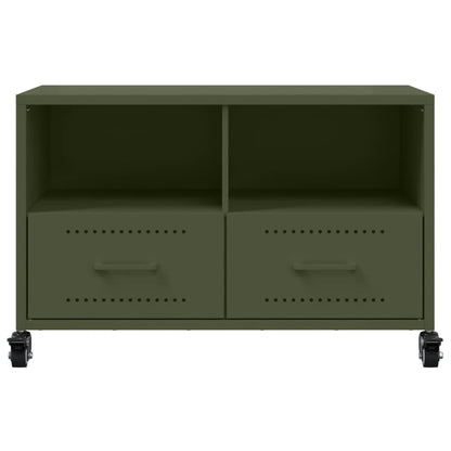 TV-Møbel DIV. TV-benk olivengrønn 68x39x43,5 cm stål
