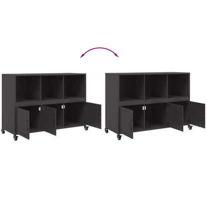 Skjenk DIV. Svart 100,5x39x72 cm stål