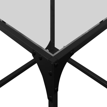 Salongbord Sofabord DIV. Stablebare 3 stk med gjennomsiktig glasstopp stål