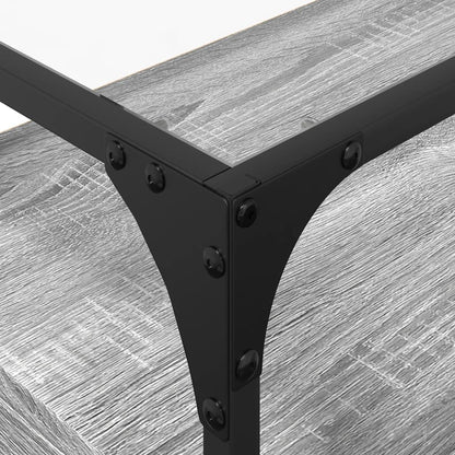 TV-Møbel Sonoma Grå Tv-benk med glasstopp 60x35x51 cm