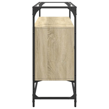 Skjenk Sonoma Eik med glasstopp 98x35x81 cm