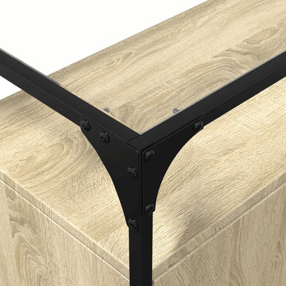 Skjenk Sonoma Eik med glasstopp 98x35x81 cm