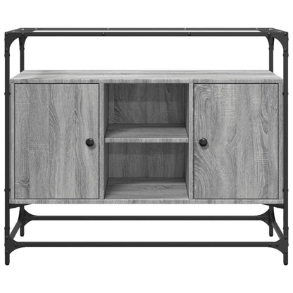 Skjenk Sonoma Grå med glasstopp 98x35x81 cm