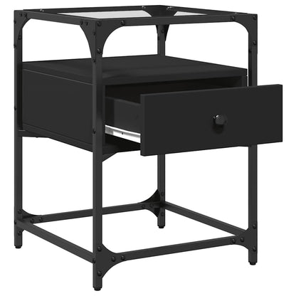 Nattbord Sengbord Svart 40x40x55 cm