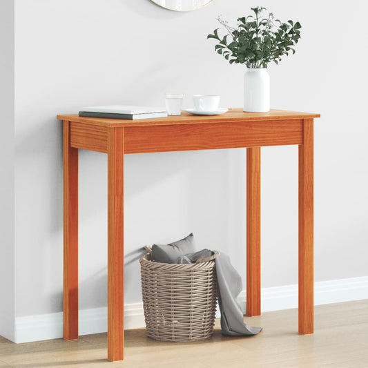 Avlastningsbord Konsollbord Tre voksbrun 80x40x75 cm heltre furu
