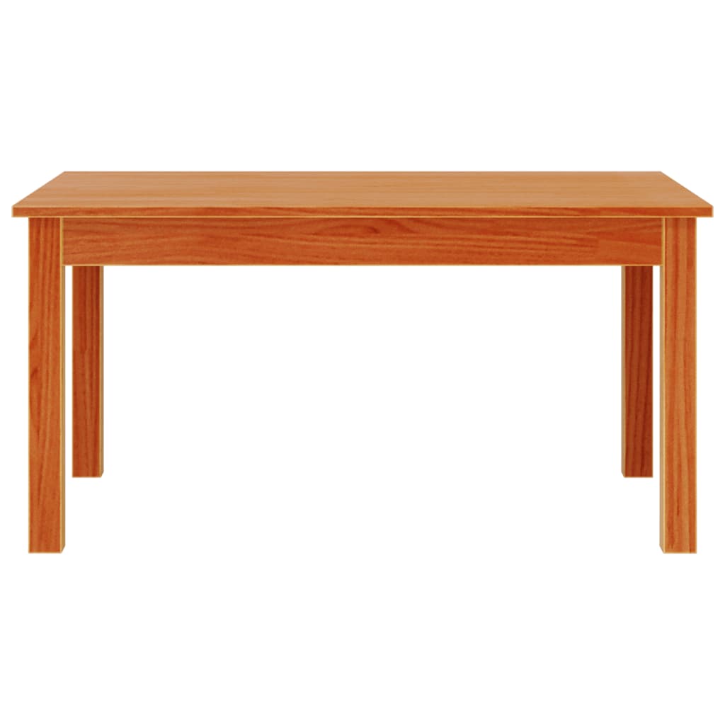 Salongbord Sofabord Tre heltre furu voksbrun 80x50x40 cm