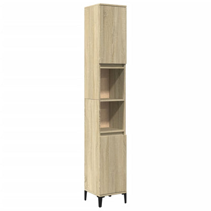 Baderomsskap Sonoma Eik 30x30x190 cm
