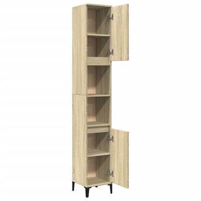 Baderomsskap Sonoma Eik 30x30x190 cm