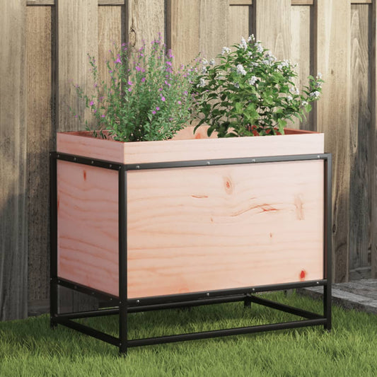 Utendørs Blomsterkasse Plantekasse Tre 60x40x50 cm heltre douglasgran