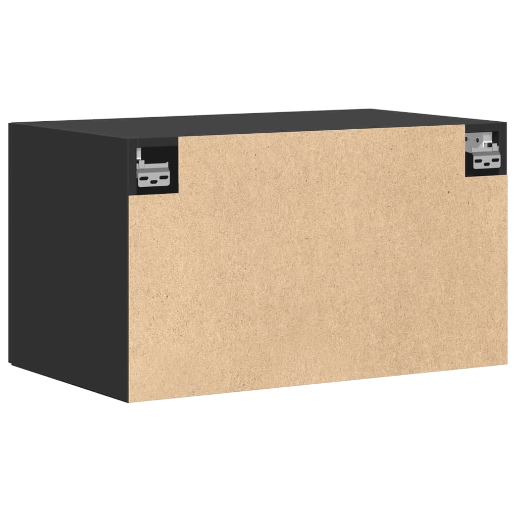 Veggskap Svart 70x42,5x40 cm