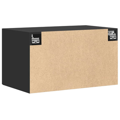 Veggskap Svart 70x42,5x40 cm