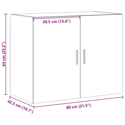 Veggskap Sonoma Eik 80x42,5x64 cm