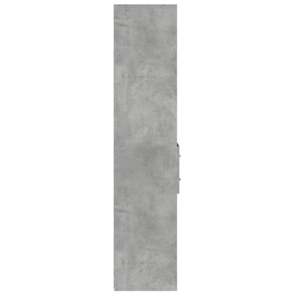 Bokhylle Betonggrå 30x42,5x185 cm