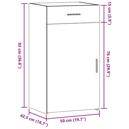 Skjenk Svart 50x42,5x93 cm