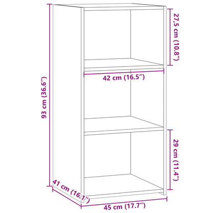 Skjenk brun eik 45x41x93 cm konstruert tre