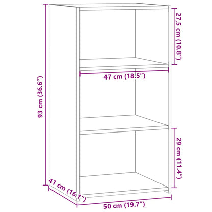 Skjenk hvit 50x41x93 cm konstruert tre