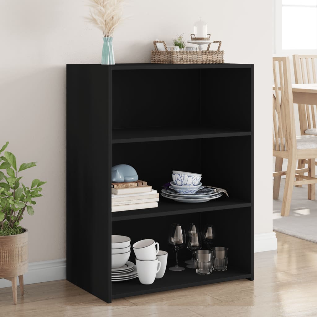 Skjenk Svart 70x41x93 cm