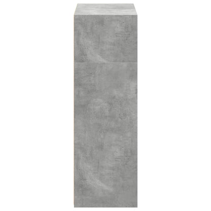 Bokhylle Betonggrå 70x41x124 cm