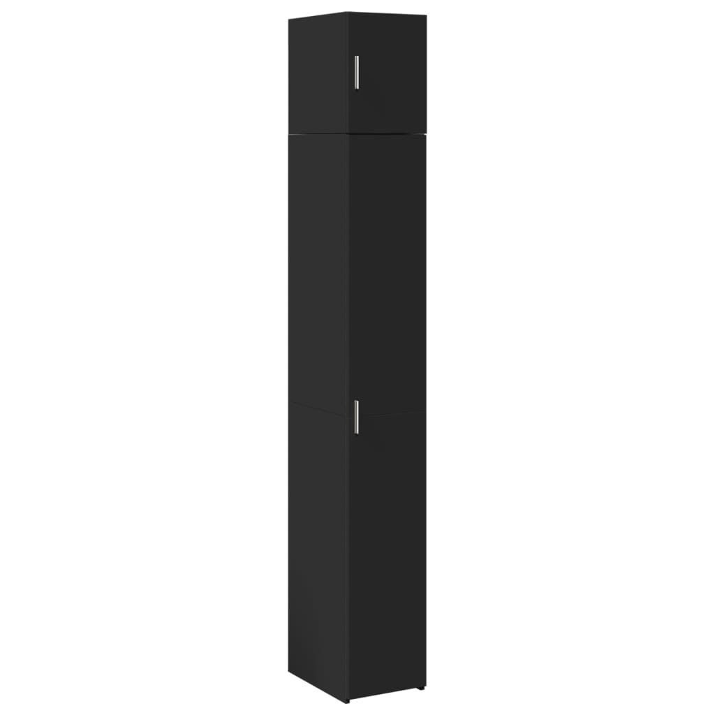 Skap Svart 30x42,5x225 cm