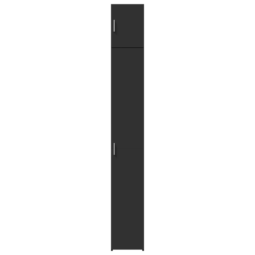 Skap Svart 30x42,5x225 cm