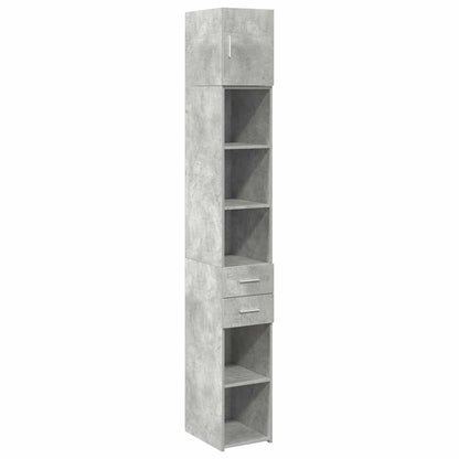 Skap Betonggrå 30x42,5x225 cm