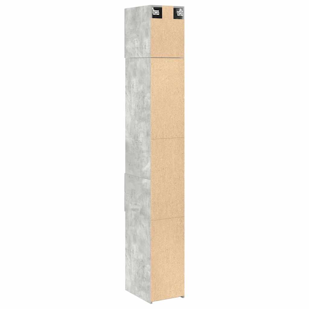 Skap Betonggrå 30x42,5x225 cm