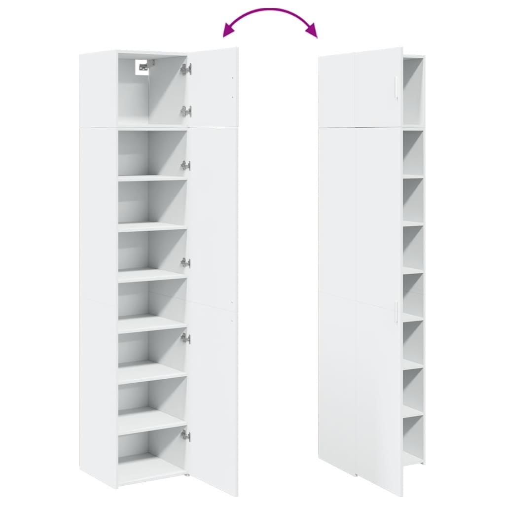 Skap Hvit 45x42,5x225 cm