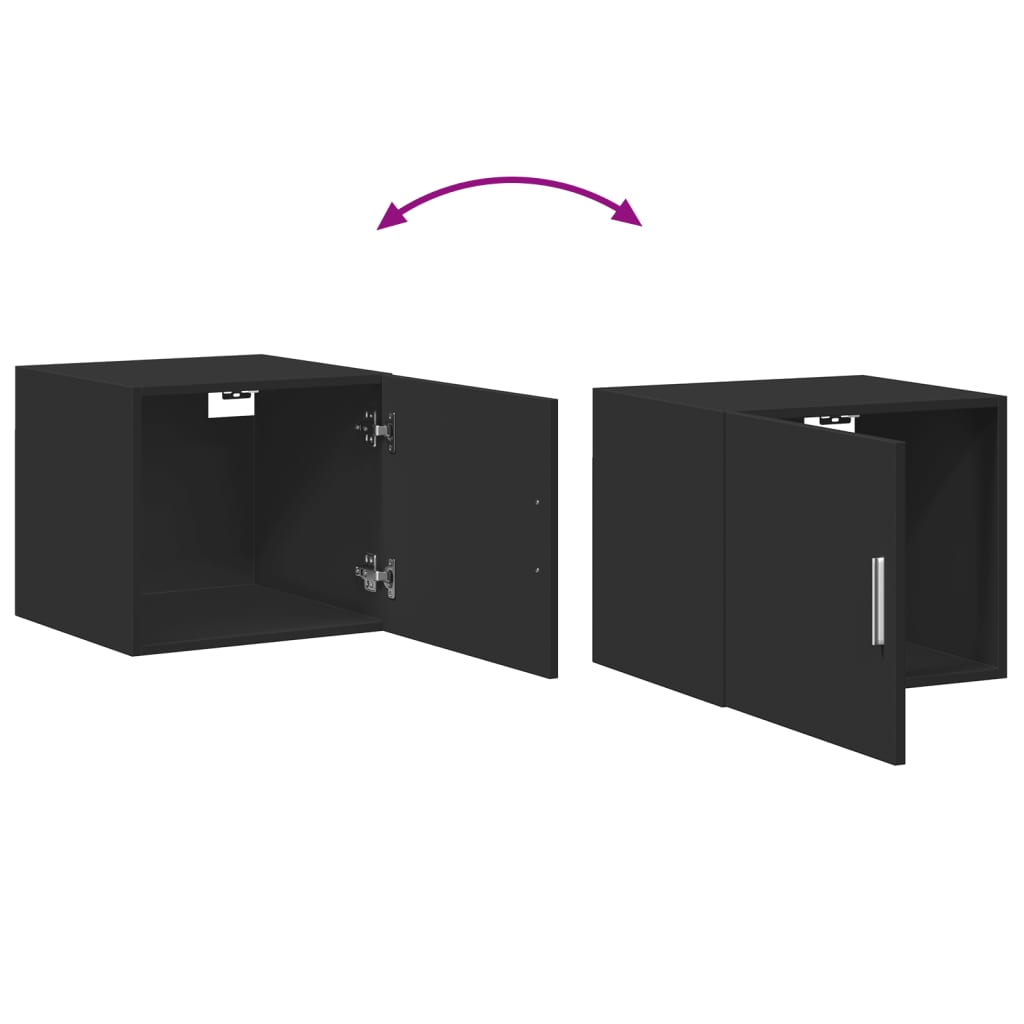 Skap Svart 45x42,5x225 cm