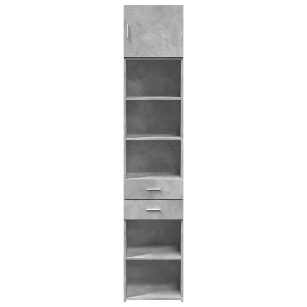 Skap Betonggrå 45x42,5x225 cm
