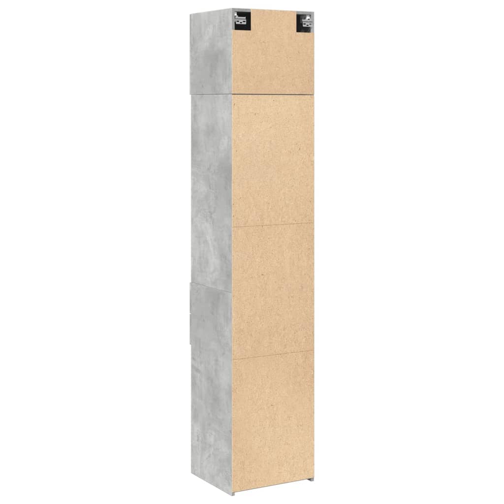 Skap Betonggrå 45x42,5x225 cm