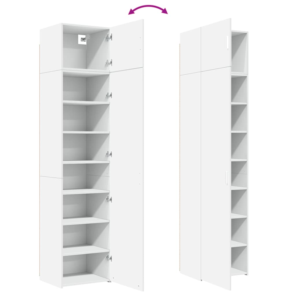 Skap Hvit 50x42,5x225 cm