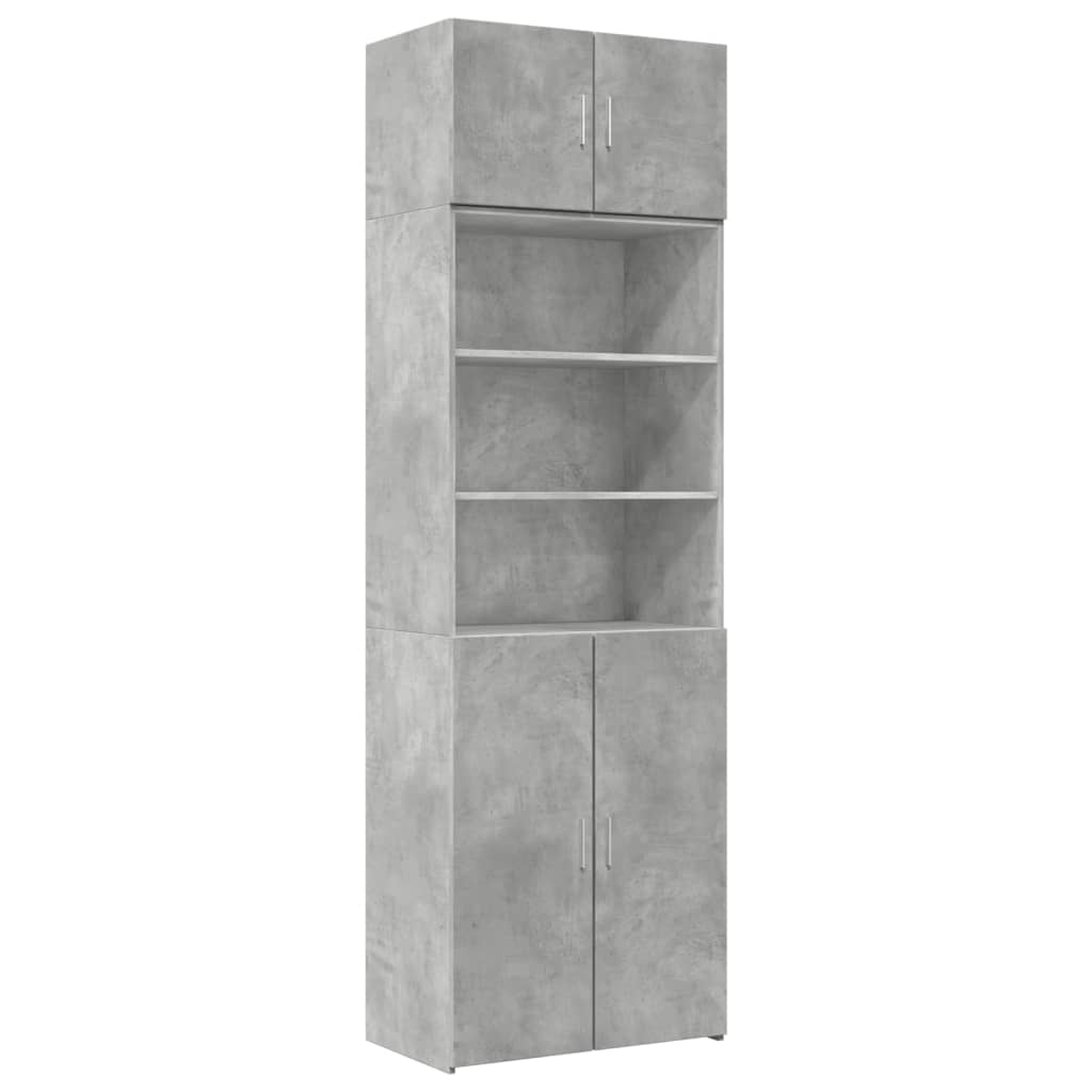 Skap Betonggrå 70x42,5x225 cm