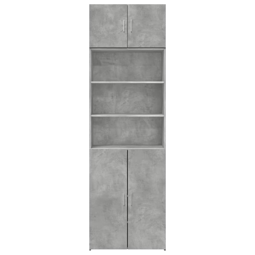 Skap Betonggrå 70x42,5x225 cm