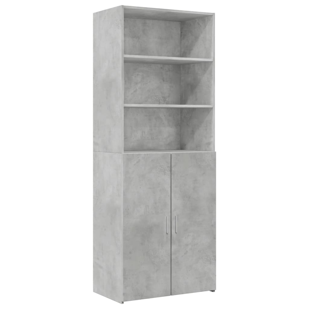 Skap Betonggrå 70x42,5x225 cm