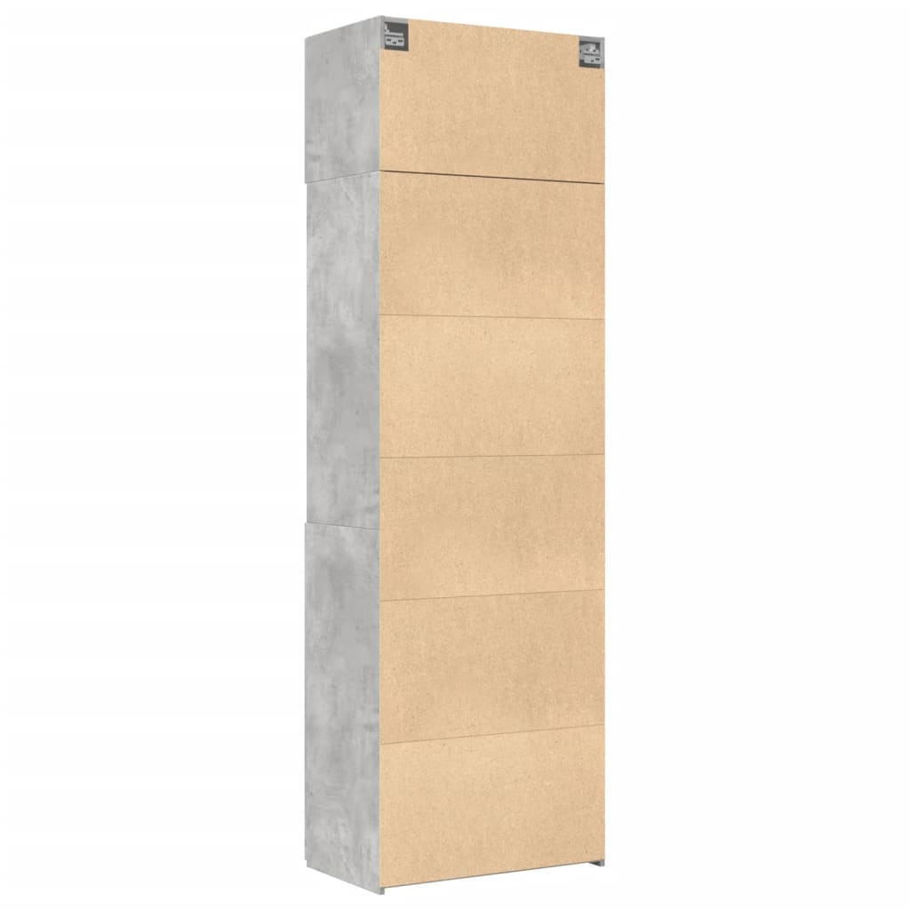 Skap Betonggrå 70x42,5x225 cm