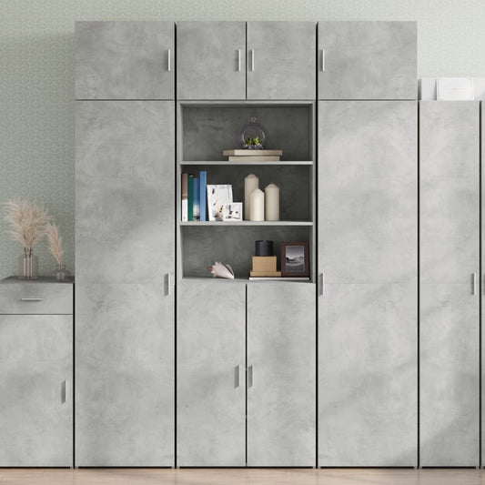 Skap Betonggrå 70x42,5x225 cm
