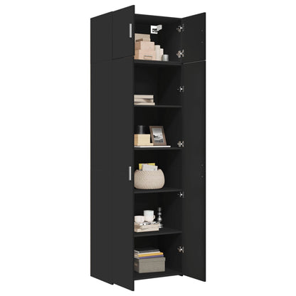 Skap Svart 70x42,5x225 cm