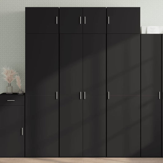 Skap Svart 70x42,5x225 cm