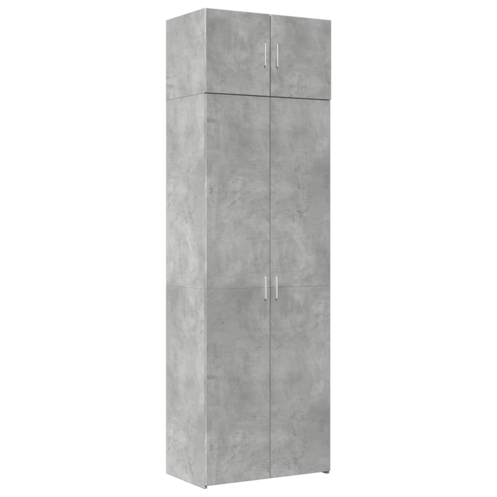 Skap Betonggrå 70x42,5x225 cm