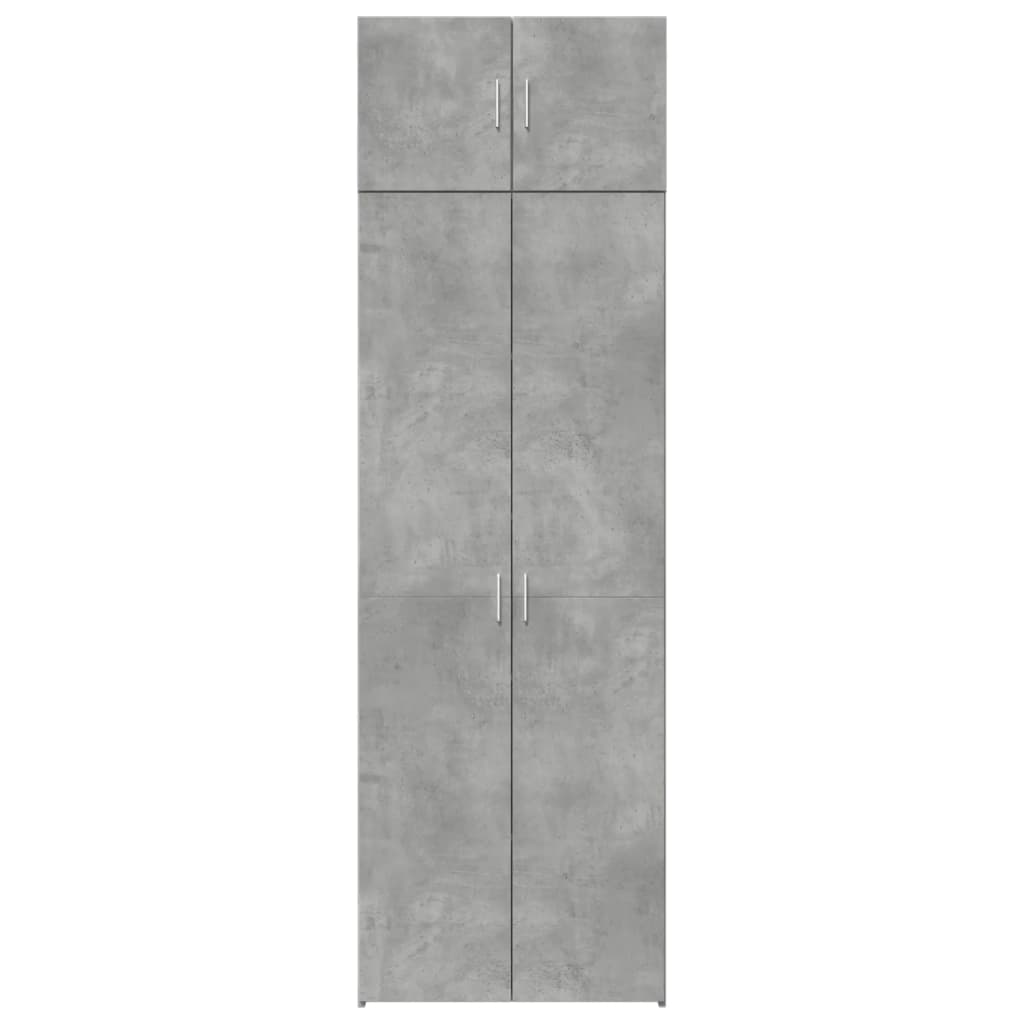 Skap Betonggrå 70x42,5x225 cm