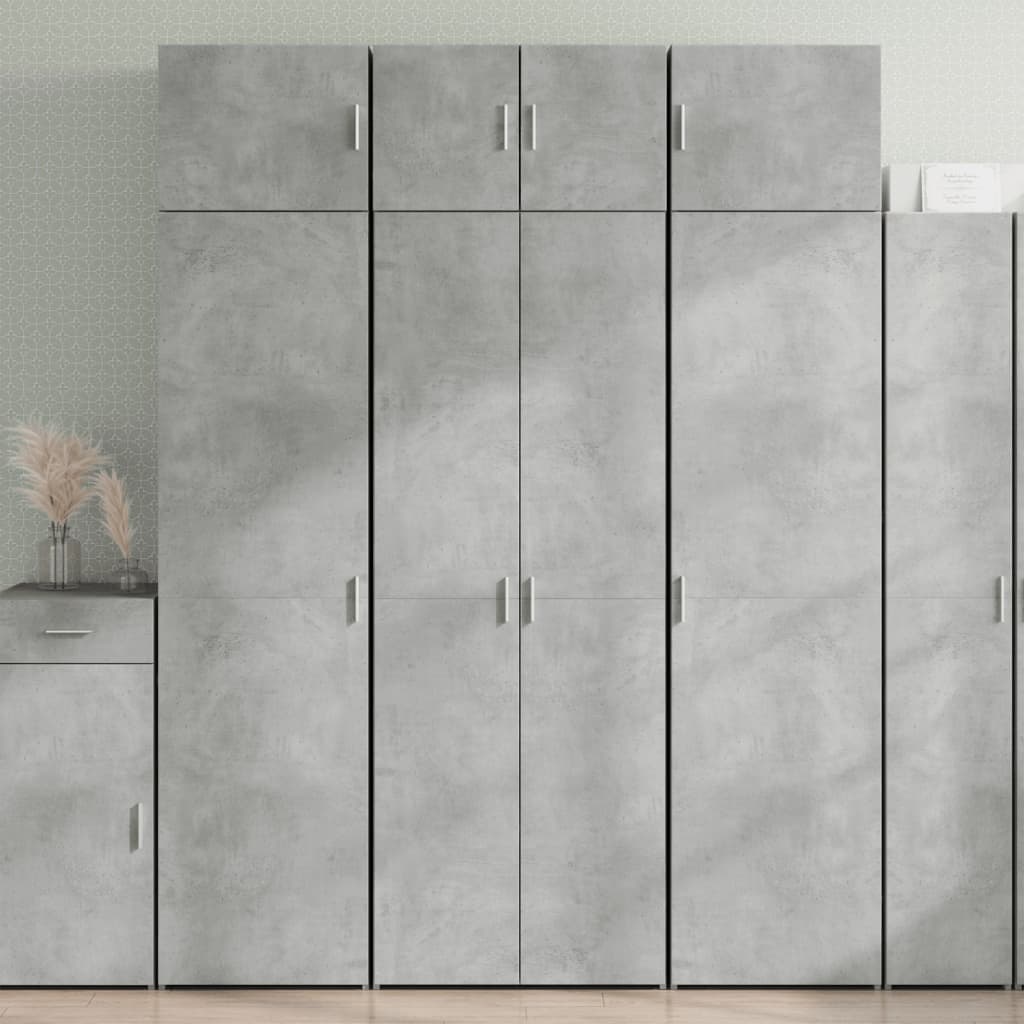 Skap Betonggrå 70x42,5x225 cm