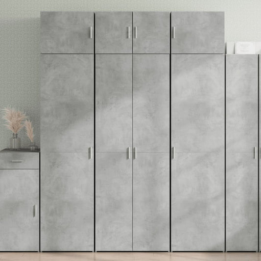 Skap Betonggrå 70x42,5x225 cm