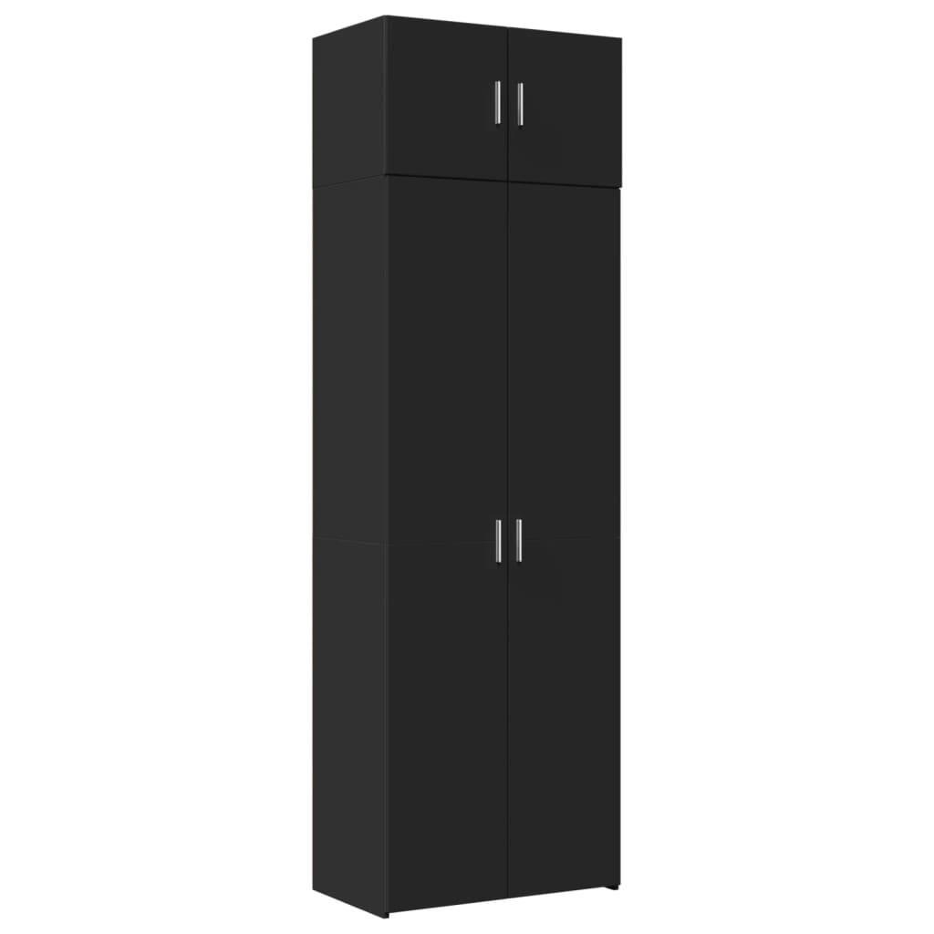 Skap Svart 70x42,5x225 cm