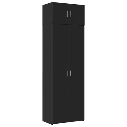 Skap Svart 70x42,5x225 cm
