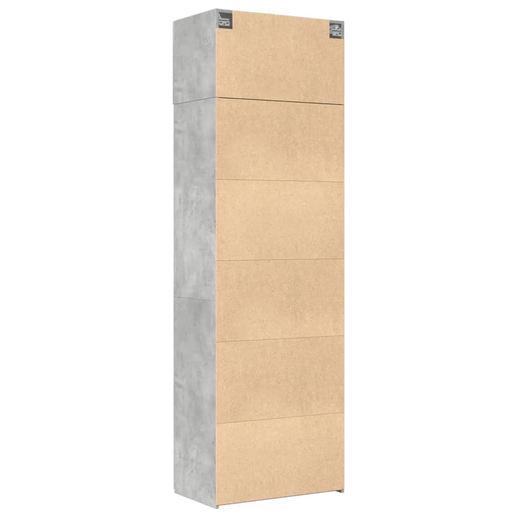 Skap Betonggrå 70x42,5x225 cm