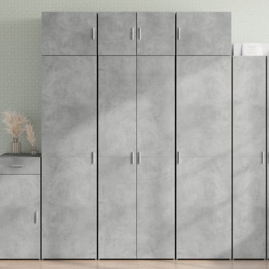 Skap Betonggrå 70x42,5x225 cm